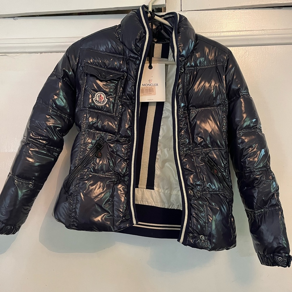 Moncler Navy Pepper Grenoble with detachable hood and original tags - Picture 3 of 9